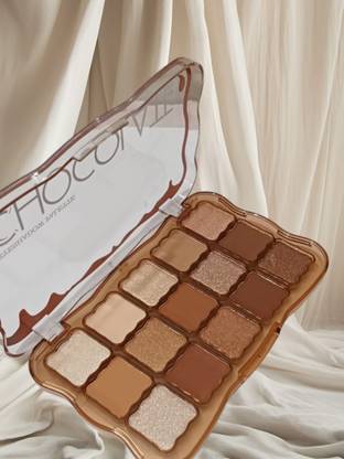 Jiwoo chocolate eye shaodw palette nude shade palette for women and girls 25 g