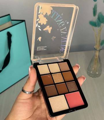 MYEONG 9 Colors Eyeshadow Palette Ultra-pigmented Matte & Shimmer Eyeshadows Palette 16.8 g