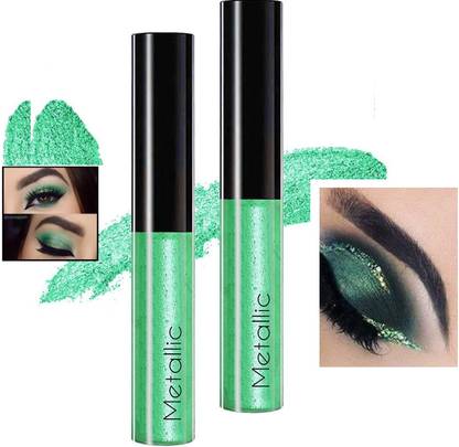 tanvi27 Best Long Lasting, Metallic & Shimmery Finish Non-Transfer Green Eyeshadow 24 g
