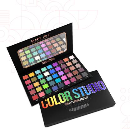 MARY JO K Reversal Eyeshadow Palette – 16 Blendable Matte & Shimmer Shades 200 g