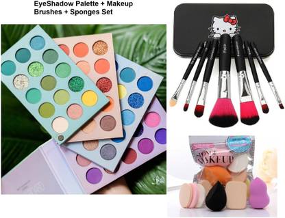 rezmay Beauty Matte + Shimmer + Glitter 63 Color Board EyeShadow Eye Shadow Palette -D 60 g