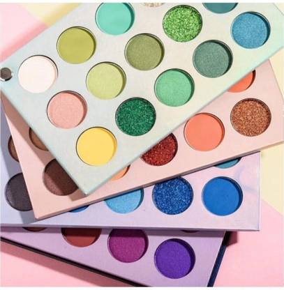 GLOW FIRST Beauty Matte + Shimmer + Glitter 63 Colour Board EyeShadow Eye Shadow Palette -K 60 g