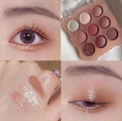 tanvi27 Best Matte & Shimmer Pearlescent Eyeshadow Makeup Eyeshadow Palette 13 g