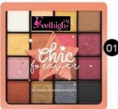 feelhigh Chic forever eyeshadow , Highlight Palate -Shade 01- 12 g