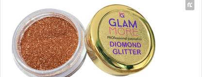 glam more diamond glitter copper 8 g