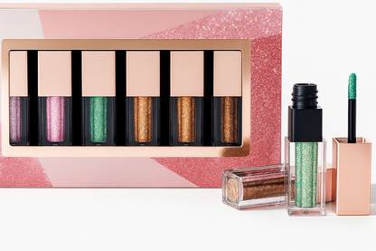BLUSHIS Liquid Glitter Eyeshadow, Heng Feng 6 Colors Shimmer Metalic Liquid Glitter 18 ml