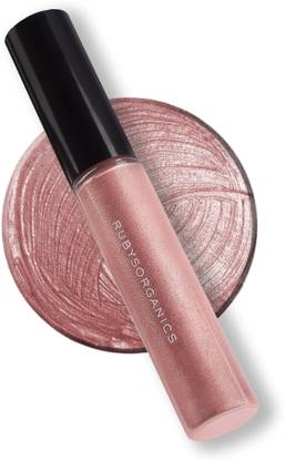 Ruby's Organics Metallic Pink Liquid Eyeshadow,Long Stay,Natural,Azalea 6.5 ml