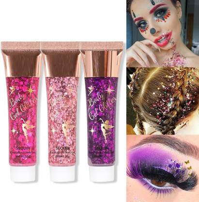 YAWI Sparkle & Glitter Shimmer Eyeshadow Tube Cosmetics Makeup 54 g