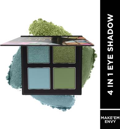FACES CANADA 4 IN 1 Eyeshadow Palette| Vitamin E| Shimmer| Satin Matte Finish| 4.8 g