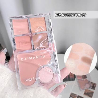 DAIMANPU Light Eye Shadow Gege Bear, Matte Pearlescent Earth Color Sequin 4.5 g