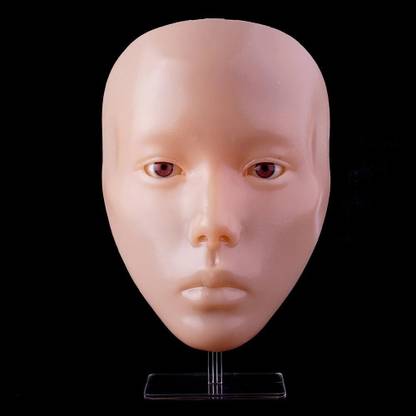 My Colors 3D makeup practice face dummy plate, silicone makeup mannequin face, reusable 0 ml