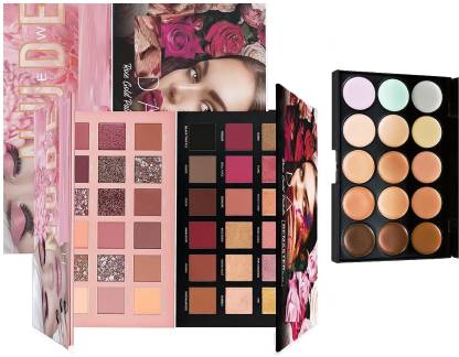 rezmay Beauty Promo Pack Rose Gold and Eyeshadow Palette + Concealer Palette 36 g