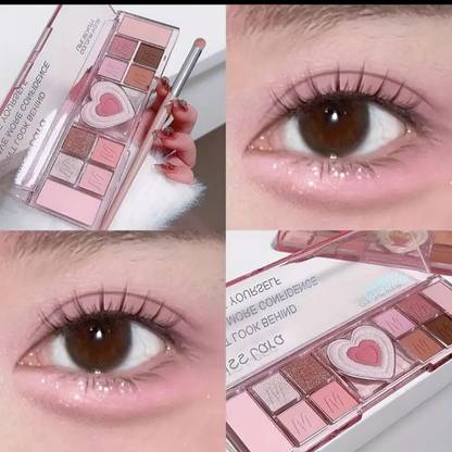 Divyaan Beauty Pink Glitter Glow Shimmer Eyeshadow Palette Sparkle Dreamy Collection 1 10 ml
