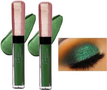 tanvi27 New Chrome Liquid Metallic Green Eyeshadow Get Glitter Glow 14 ml