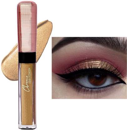 tanvi27 New Chrome Liquid Metallic Gold Eyeshadow Get Glitter Glow 7 ml