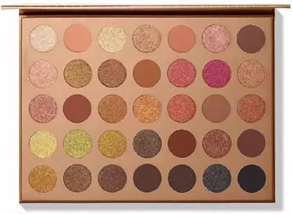 Huda Girl Beauty 32k Bronze Eyeshadow Palette 35Matte&Shimmer Shades Waterproof Eye Shadow 35 g
