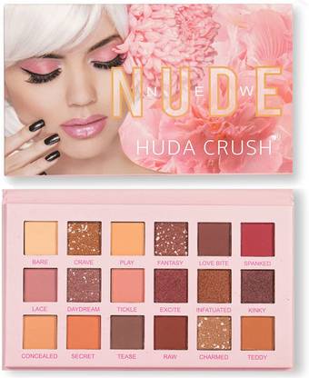 HUDA CRUSH Beauty 18 Color eyeshadow palette With Mirror - eye shadow 18 g