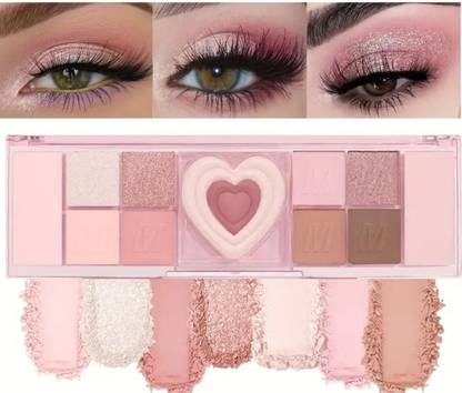 Divyaan Beauty Pink Makeup Eyeshadow Smokey Colorfull All in One Shimmer Palette 10 ml