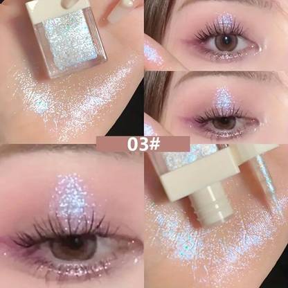 DAIMANPU Gege Bear Glitter Highlighter Liquid Eye Shadow – 6 Shades of Sparkling Magic 4 g