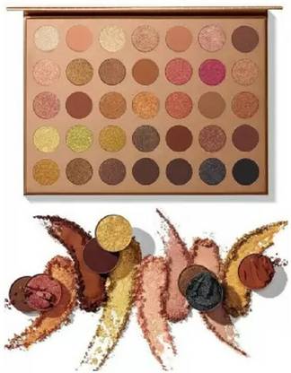 Sh.Huda Girl Beauty 35K Bronze Goal Eyeshadow Palette Matte&Shimmer Waterproof eyeshadow 35 g