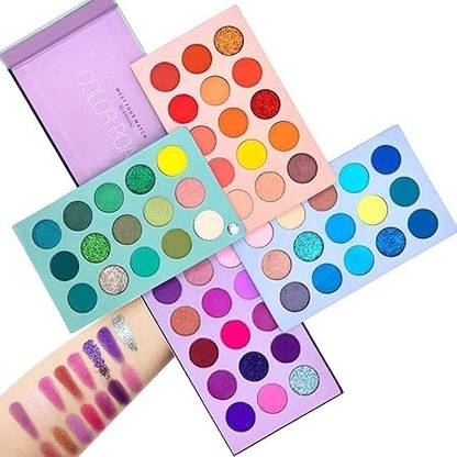 BLUSHIS Matte + Shimmer + Glitter 60 Color Board EyeShadow Eye Shadow Palette 60 g