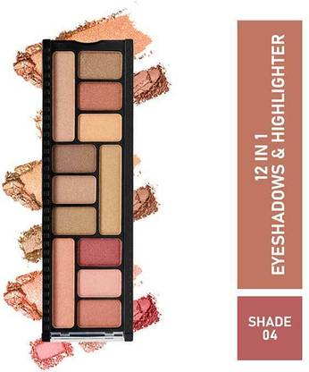 Half N Half 12 in 1 Eyeshadow & Highlighter Palette 12 g
