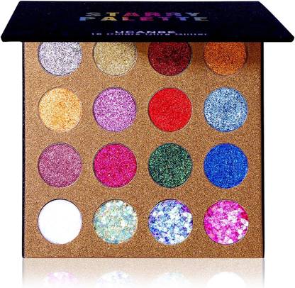 COSLUXE UCANBE Professional Starry Palette 16 Color Pro Glitter Eyeshadow Palette 1 ml