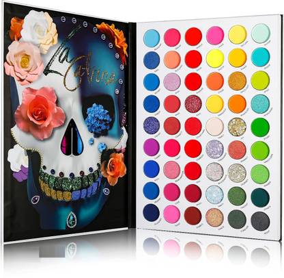 K.Y.L.Plus Professional 54 Color Bright Neon Glitter Pallet Highly Pigmented Eye Shadow 41.5 g
