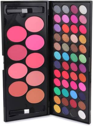 Nyn TYA Smudgeproof, High Pigmented 48-Color Eyeshadow Palette & 9-Blush with Brushes 100 ml