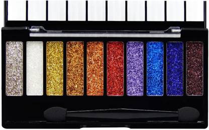 Cosluxe Glitter Eyeshadow Palette ,10 Colors Sparkle Shimmer Eye Shadow Palette (03) 13 g