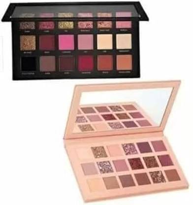 COSMO VIBES Beauty Rose Gold Remastered + Nude Edition Eyeshadow Palette Combo (Pack of 2) 36 g