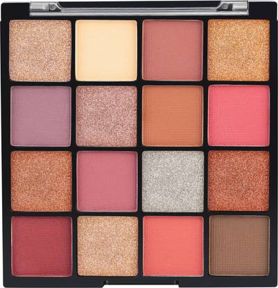 INSIGHTCOSMETIC Gorgeous 16 Eyeshadow Palette Long Wear| Blends Easily|Metallic Glitter Pigments 18 g
