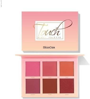 SkinOza Professional Makeup Touch Blusher Palette ,6 Color Touch Cheek Blush 80 g