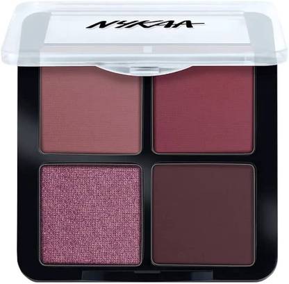 NYKAA Cosmetics Eyes On Me! 4 in 1 Quad Eyeshadow Palette -Wine & Dine 10 g