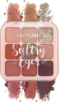 MATTLOOK Sultry Eyes 9 Colors Palette Long Lasting Easy to layer Pigmented Formula 13.5 g