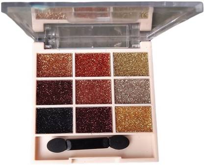 MYEONG Glitter Multi Shade Moon Star Eyes , Face Body Glitter Eye shadow Palette 10 g