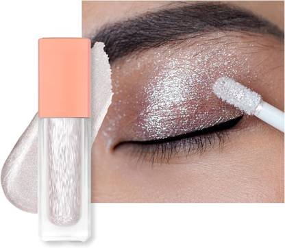 Latixmat Metallic White Eyeshadow Shimmer Eyeshadow with Fine Sparkle & Glow 5.5 ml