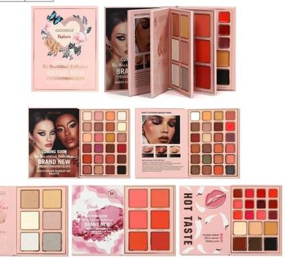 NYLI Professional 5-in-1 Makeup Book For Eyeshadow, Highlighter, Blush, Contour, Lip & Eyebrow 100 g