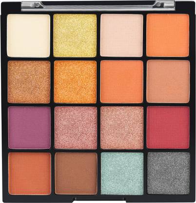INSIGHTCOSMETIC Gorgeous 16 Eyeshadow Palette Long Wear| Blends Easily|Metallic Glitter Pigments 18 g