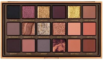 HUDAMOJI Empowered Eyeshadow Palette, Makeup Palette Matte Shimmer 18 Colors - Highly 18 g