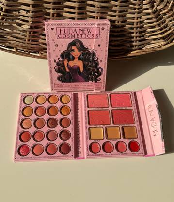 Bajajbeautyshop 3-in-1 Makeup Palette – Eyeshadow, Blush, and Lip Colors | All-in-One Kit 10 ml