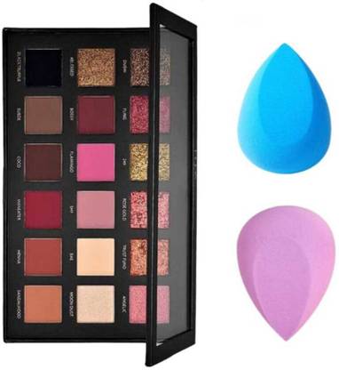 synonym beauty Rose Gold Eye shadow Palette With Beauty Blender Set Of 2 (Multicolor) 0.3 g
