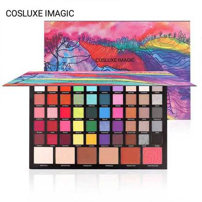 COSLUXE IMAGIC 56 Color Eyeshadow Palette 4in1 Highlight Contour Blush Eye Shadow palette 90 g