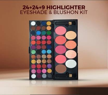 HUDA CRUSH Everything Eyeshadow Palette With Brush – Glitter, Matte Shades for Makeup 233 g
