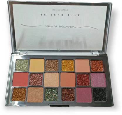 Yuency BEST 18 COLOR GLITTER/ SHIMMER EYE SHADOW PALETTE 18 g