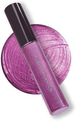 Ruby's Organics Metallic Purple Liquid Eyeshadow,Vegan,Quick Dry,Aster 6.5 ml