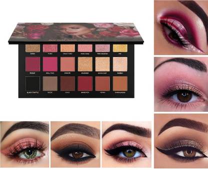 rezmay Beauty Matte + Shimmer Rose Gold Professional EyeShadow Eye Shadow Palette-D 18 g