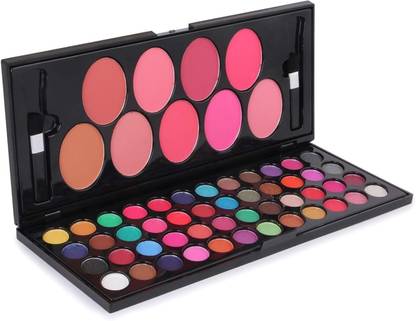 Love Nature Huda Professional 48 Colors Eye Shadow Palette with 9 Beauty Blushers 100 g