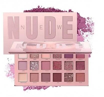 bluset Beauty 18 Color Matte + Shimmer Nude EyeShadow Eye Shadow Palette-N 18 g