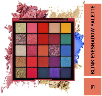 MATTLOOK 25 Colors Blink Eyeshadow Palette High Pigment Superstay Blendable Waterproof 26 g